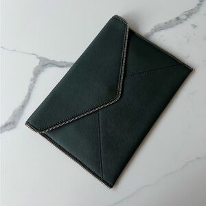 Rebecca Minkoff Hunter Green Zipper Clutch